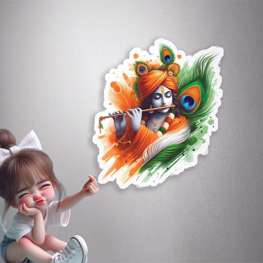 Krishna India Colors Premium Vinyl Stickers
