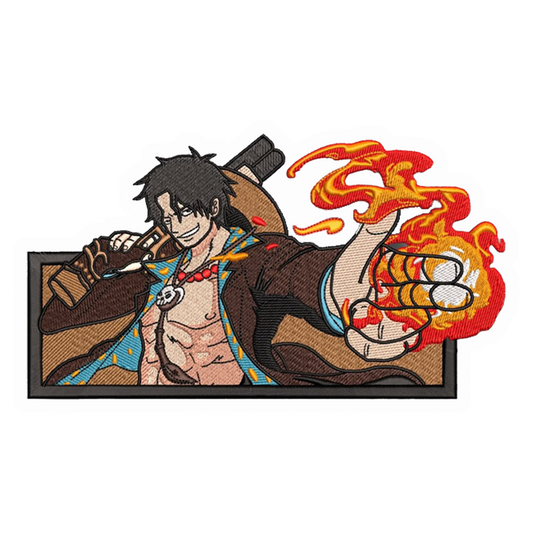 Fire Fist ACE embroidery Premium Vinyl Stickers