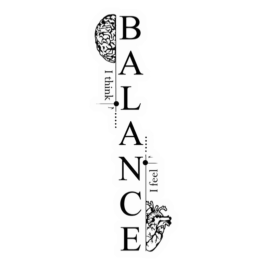 Balance Heart and Mind Premium Vinyl Stickers