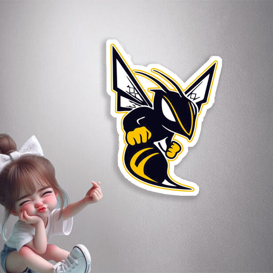 Angry Honey Bee Ready to Sting Premium Vinyl Stickers