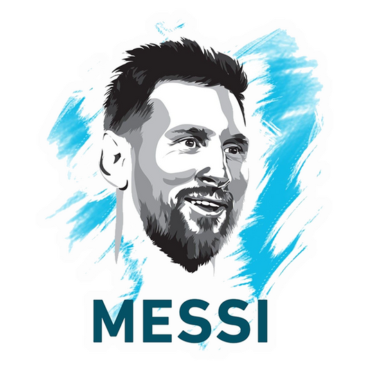 Messi (Aesthetic Portrait) Premium Vinyl Stickers