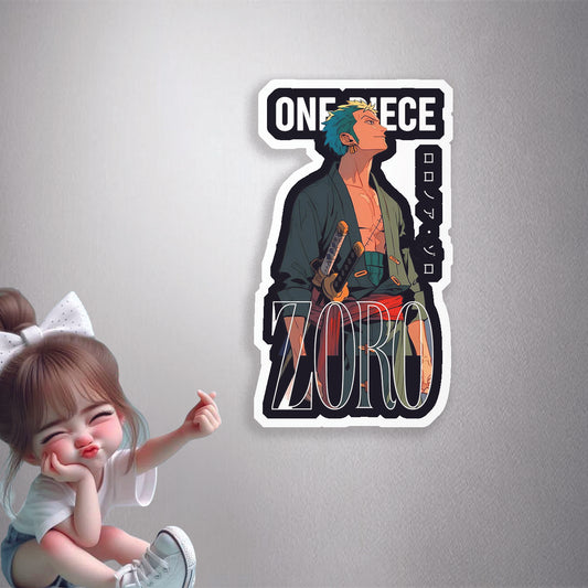 OnePiece Zoro (Silent) Premium Vinyl Stickers