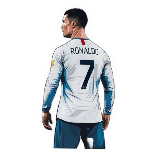 Ronaldo Famous Jersey No. 7Premium Vinyl Stickers