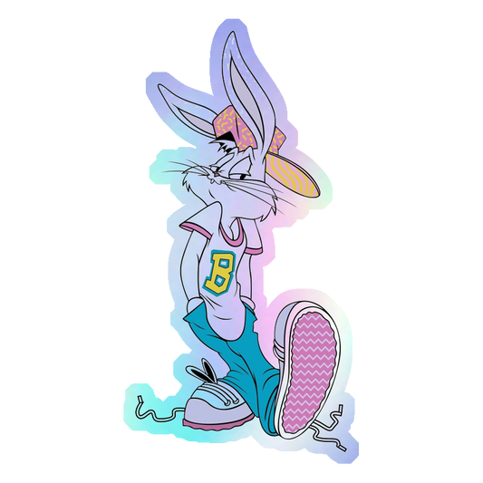 Bugs Bunny Street Style Holographic Stickers