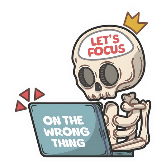 Lets Focus On Wrong Things Premium Vinyl Stickers