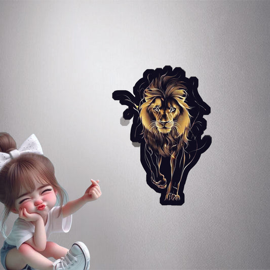 Golden Lion Aesthetic Premium Vinyl Stickers