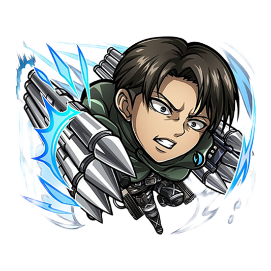 Capt. Levi Shooting guns Premium Vinyl Stickers
