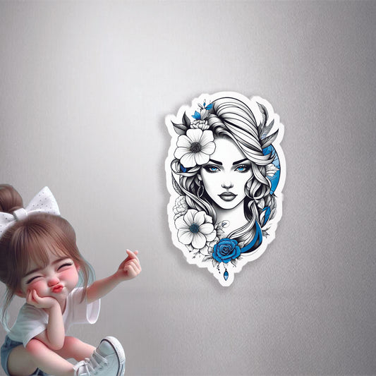 Beautiful Girl Aesthetic Premium Vinyl Stickers