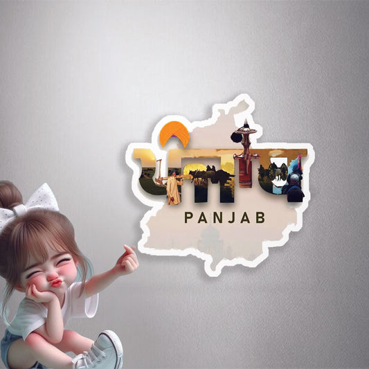 Punjab Aesthetic Premium Vinyl Stickers