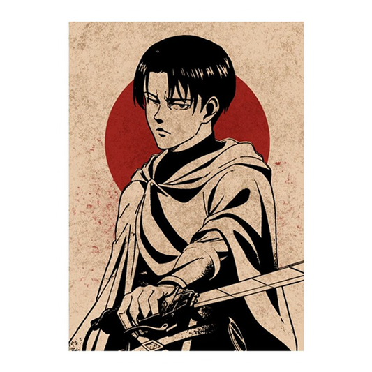 Levi Ackerman Painting style Premium Vinyl Stickers