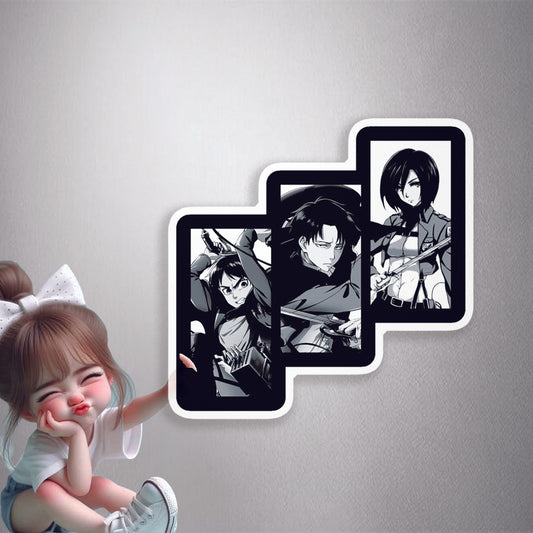 Attack on Titan team capt Levi Premium Vinyl Sticker