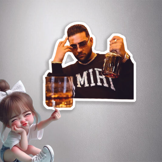 Karan Aujla Aand Daaru Premium Vinyl Stickers