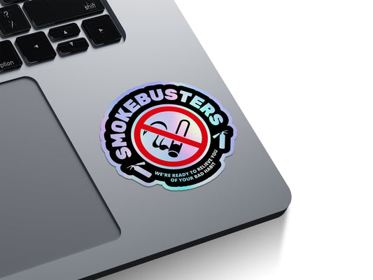 Smokebusters No Smoking Holographic Stickers