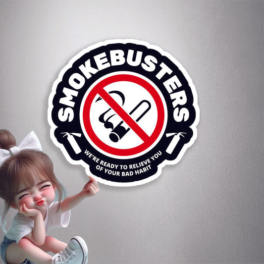 Smokebusters No Smoking Premium Vinyl Stickers