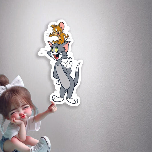 Tom and Jerry Duo Premium Vinyl Stickers