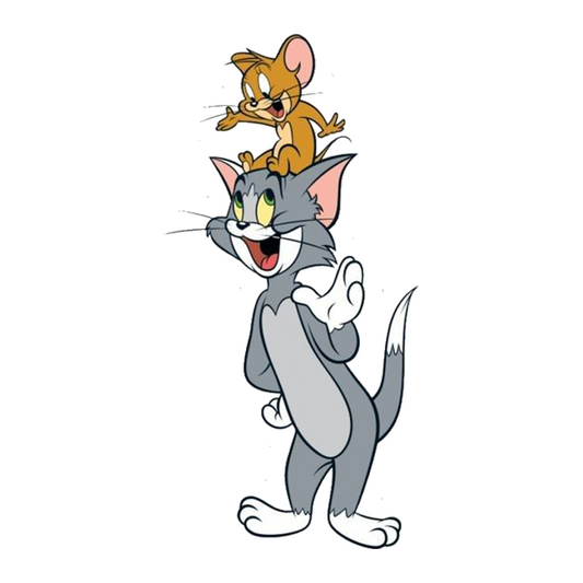 Tom and Jerry Duo Premium Vinyl Stickers