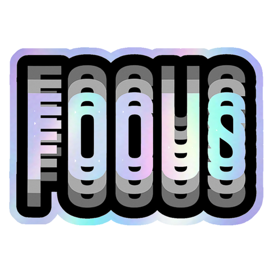 Focus Layered Effect Holographic Stickers