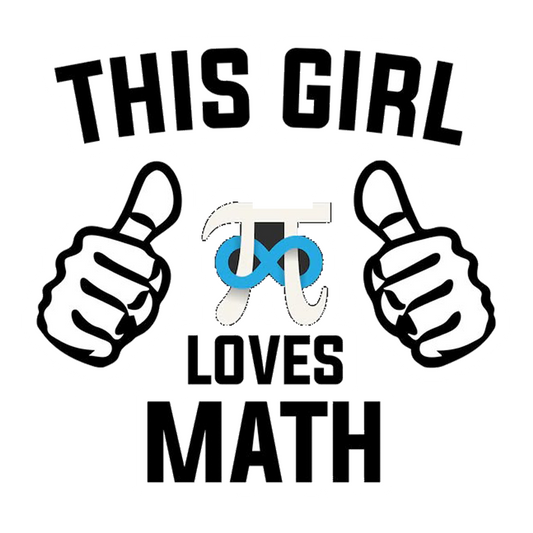 This Girl Loves Math Premium Vinyl Stickers