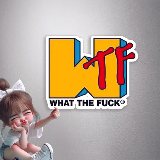 WTF MTV Style Premium Vinyl Stickers