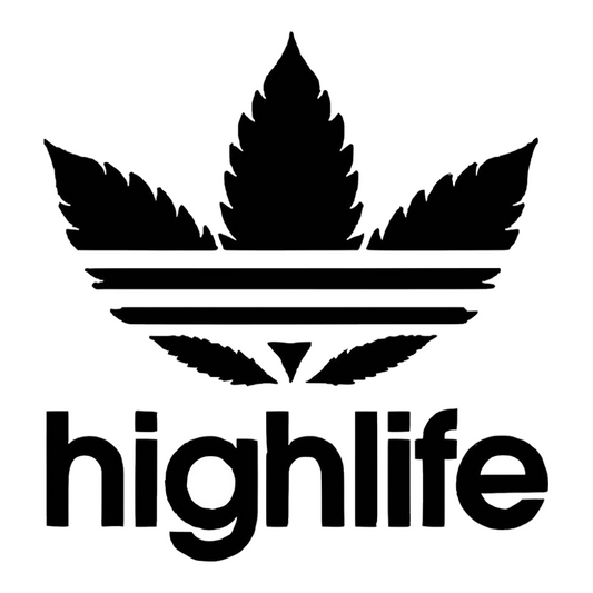 Highlife Leaf Logo Premium Vinyl Stickers