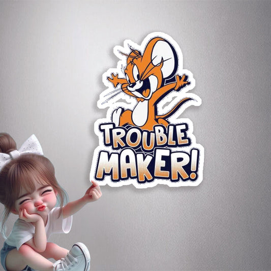 Jerry Trouble Maker Premium Vinyl Stickers
