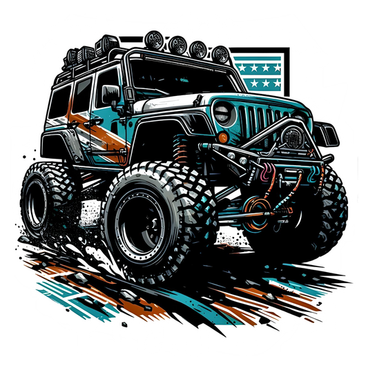 Monster Truck (Black) Bumper Sticker