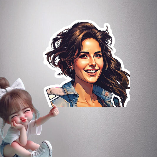 Katrina Kaif Charm Premium Vinyl Stickers