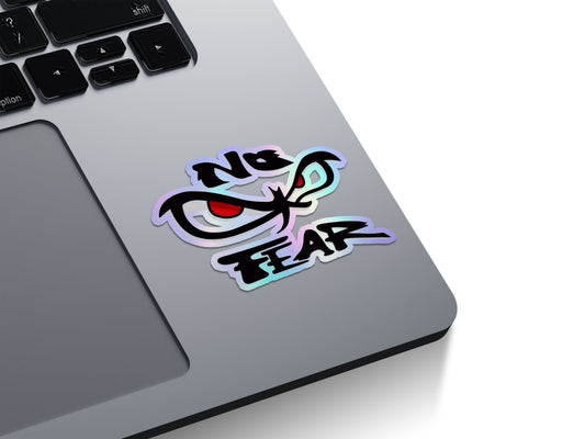 No Fear Holographic Stickers