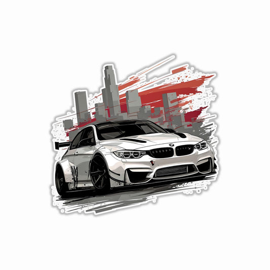 Sports Cat in CityBumper Sticker