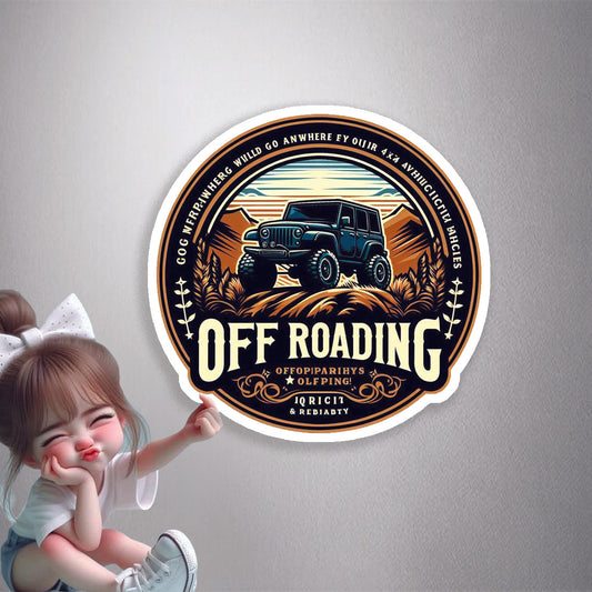 Off Roading Emblem Premium Vinyl Stickers