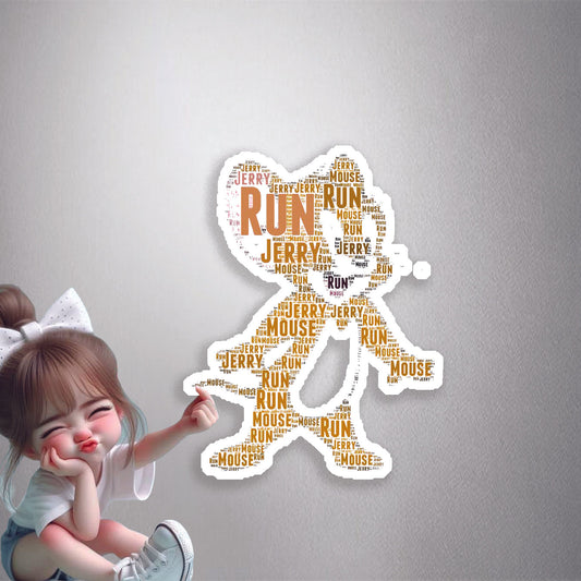 Run Jerry Run Premium Vinyl Stickers