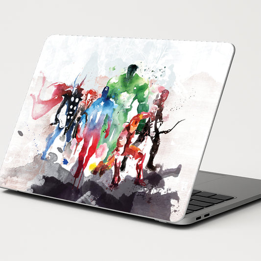 Watercolor Heroes Laptop Skin