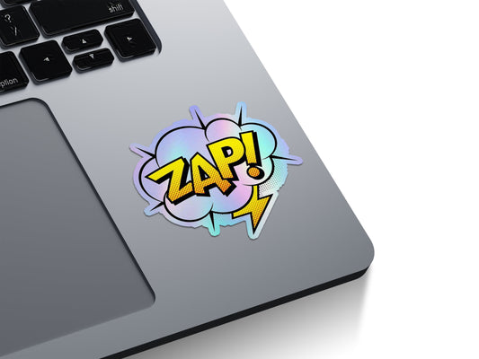 Comic Book Zap! Holographic Stickers