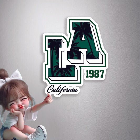 LA 1987 California Premium Vinyl Stickers