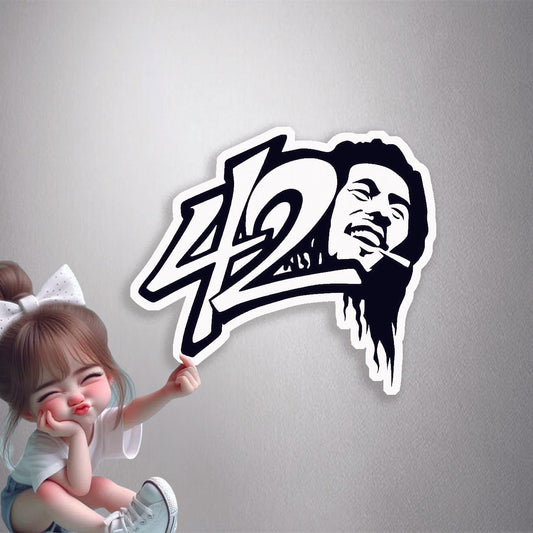 420 Bob Marley Premium Vinyl Stickers