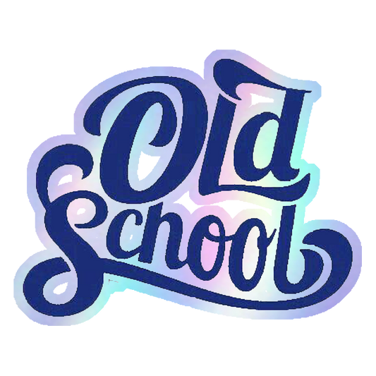 Old School Retro Holographic Stickers