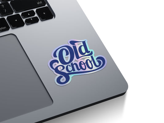Old School Retro Holographic Stickers