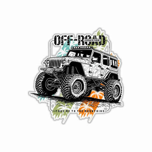 4x4 OffRoad Dirt CarBumper Sticker