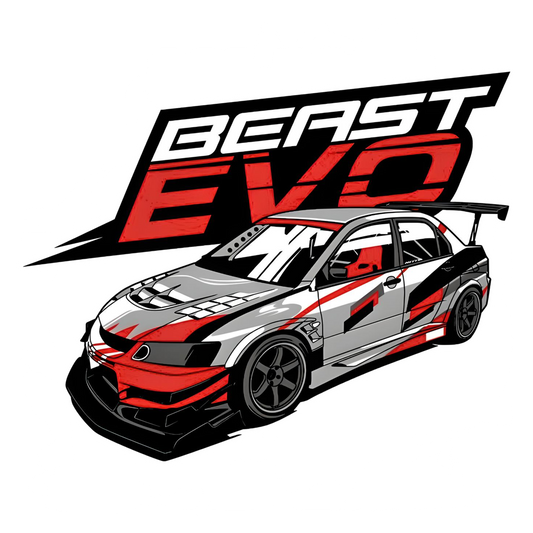 Beast Evo Super Car Bumper Sticker