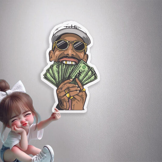 Money Mouth Premium Vinyl Stickers