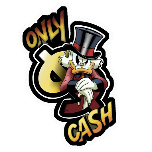 Only Cash Premium Vinyl Stickers