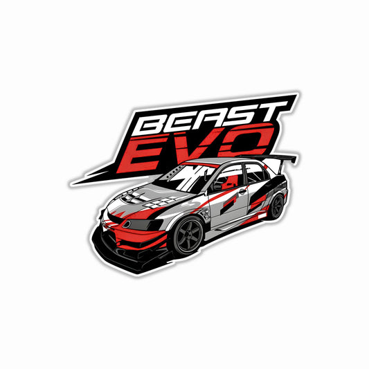 Beast Evo Super Car Bumper Sticker
