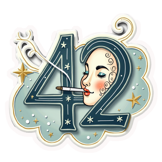 Arty 42 Smoker Premium Vinyl Stickers