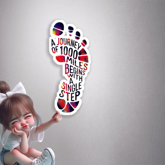 A Single Step Premium Vinyl Stickers