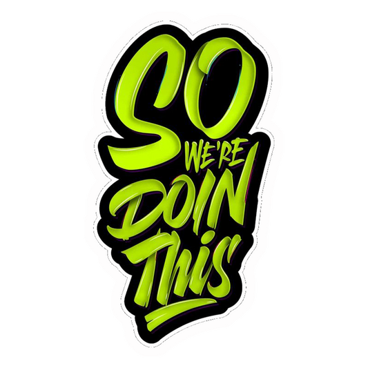 So We're Doin This Premium Vinyl Stickers