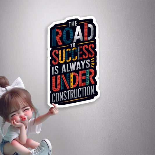 Road To Success Premium Vinyl Stickers