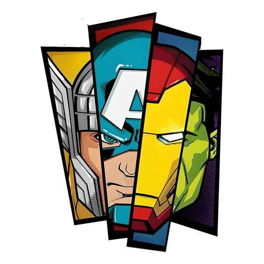 Avengers Cut Out Bumper Sticker