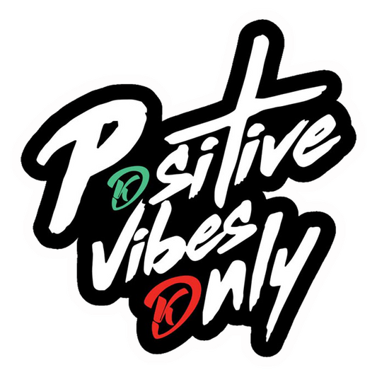 Positive Vibes Only Premium Vinyl Stickers
