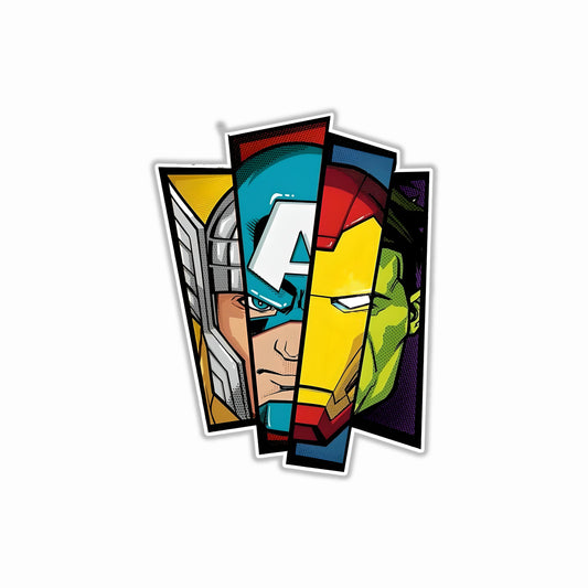 Avengers Cut Out Bumper Sticker