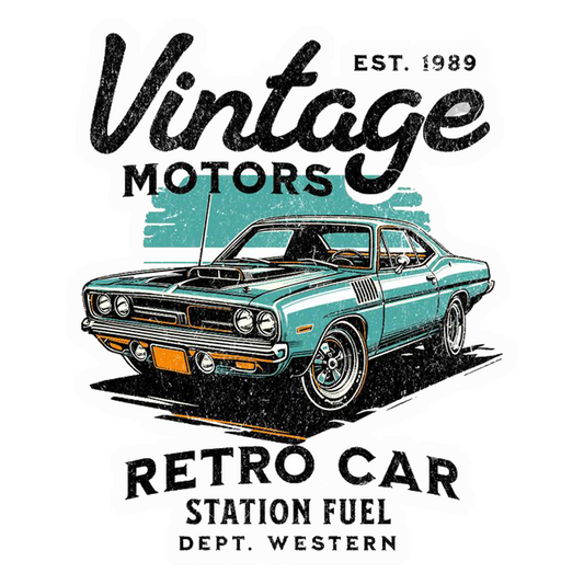 Vintage Motors Retro Car Premium Vinyl Stickers